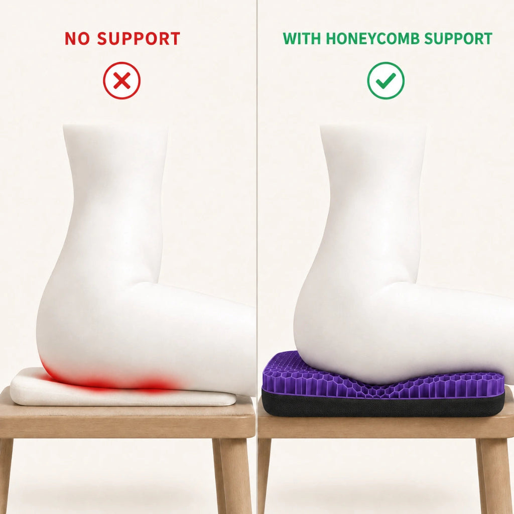 Easewell Restore™ Sitzkissen – Waben-Gel für langes Sitzen