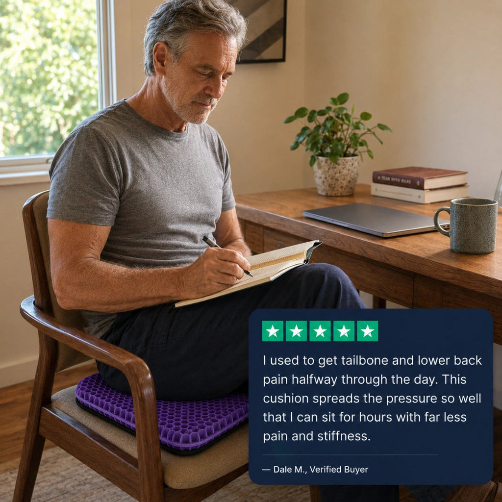 Easewell Restore™ Sitzkissen – Waben-Gel für langes Sitzen